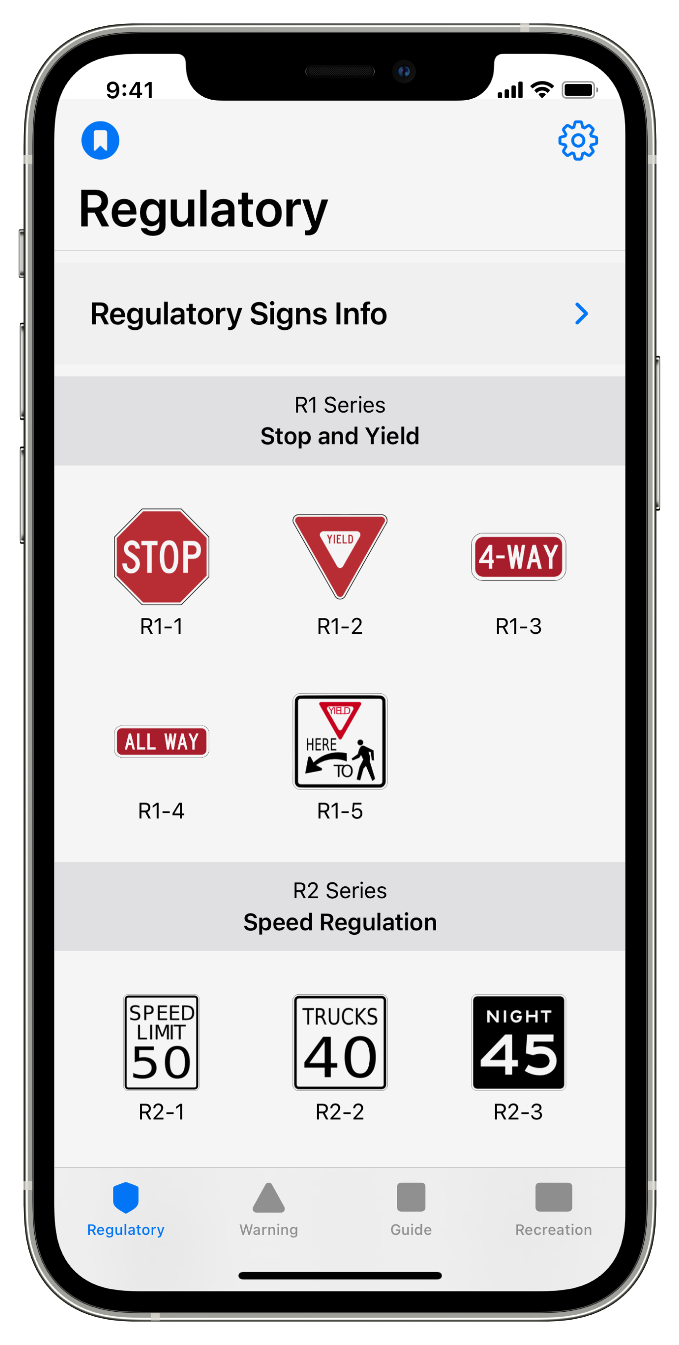 Regulatory Traffic Signs